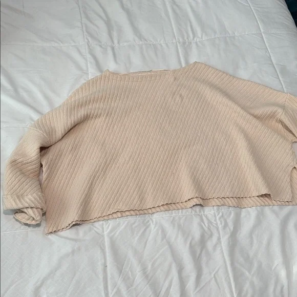 Free People Cream Textured Knit Top - Picture 2 of 5